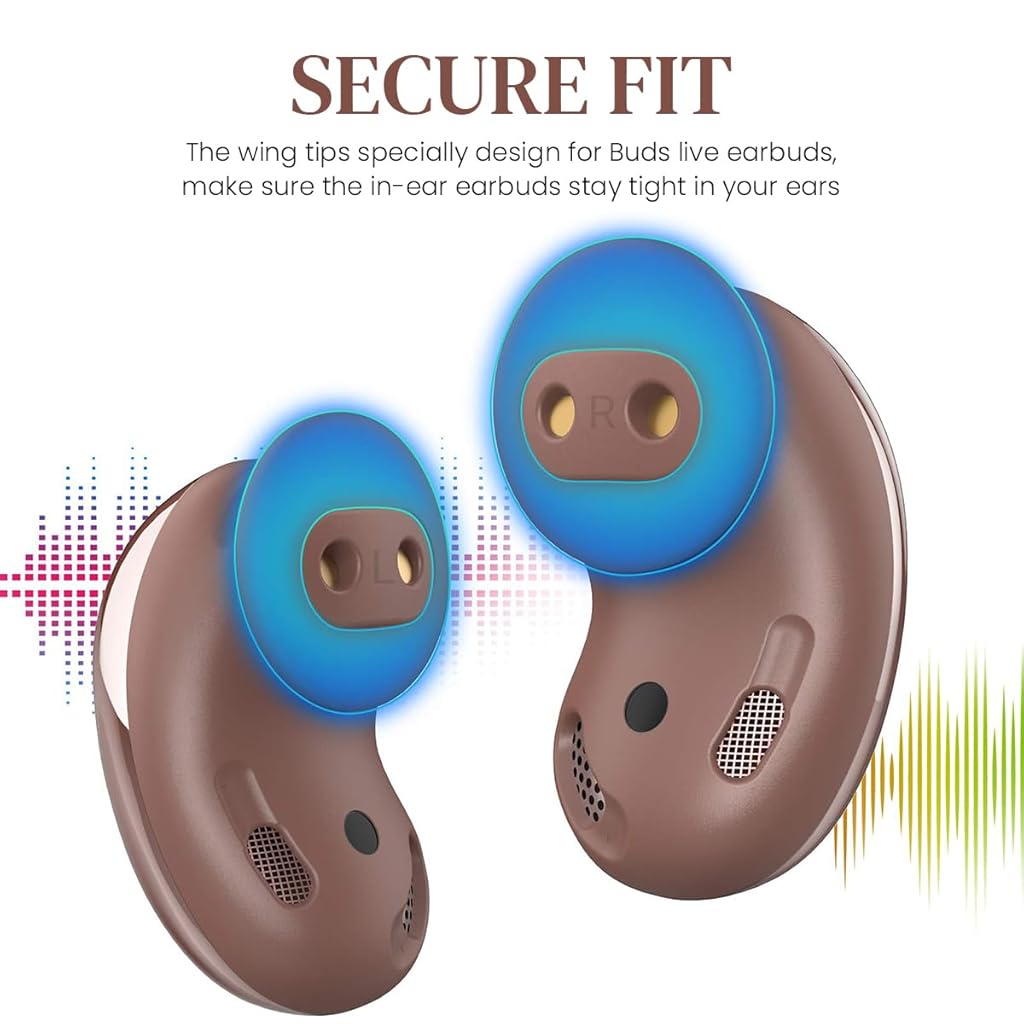 ZORBES® 6 Pairs Ear Tip Silicone Cover for Galaxy Buds Live Protective Silicone Eartips for Earbuds Non-Slip Sound Leakproof Earbuds Cover Accessories (Small & Large) ZORBES® 6 Pairs Ear Tip Silicone Cover for Galaxy Buds Live Protective Silicone Eartips for Earbuds Non-Slip Sound Leakproof Earbuds Cover Accessories (Small & Large)